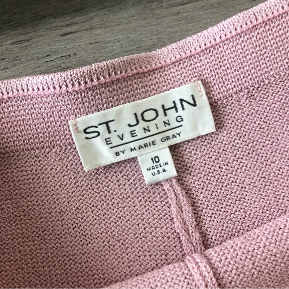 St. John Evening by Marie Gray Knit High Rise Wide Leg Pants - Picture 6 of 7